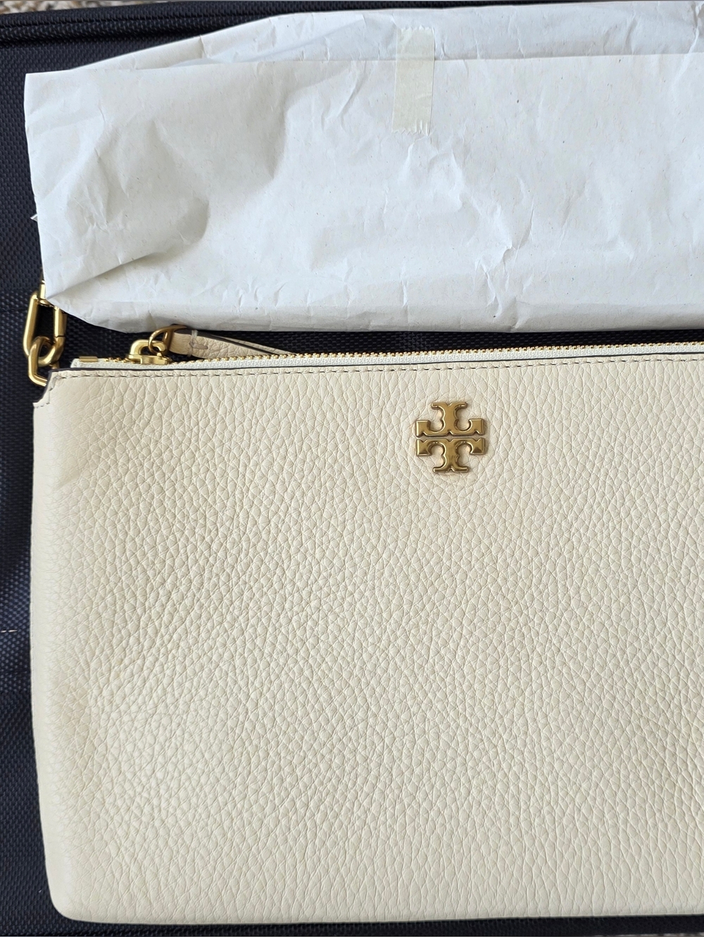 Tory Burch Mercer Pebbled Zip Crossbody Bag